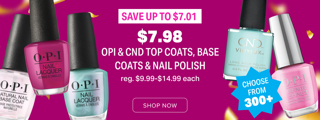 7.98 nail polishes from OPI and CND